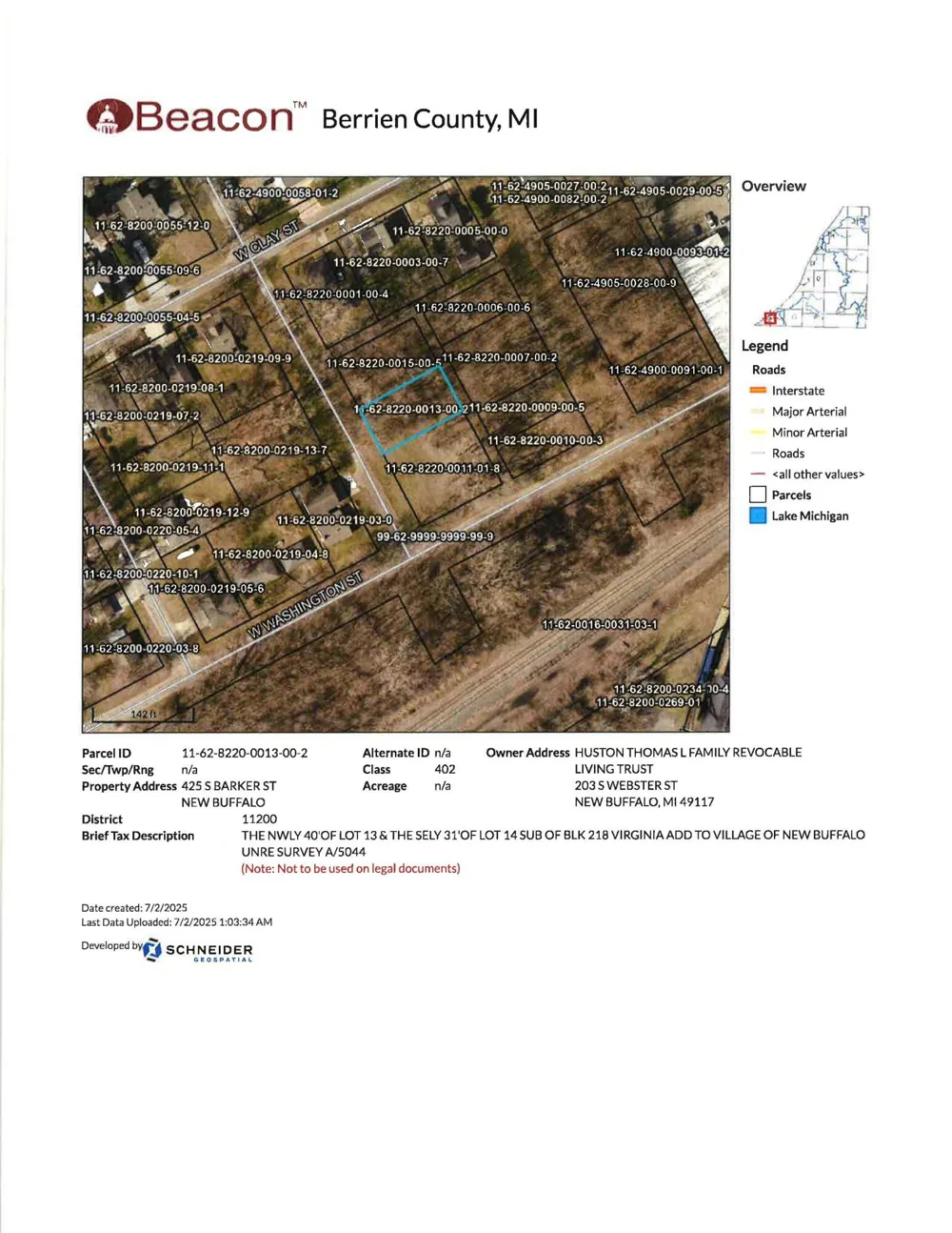425 S Barker Street New Buffalo, MI 49117