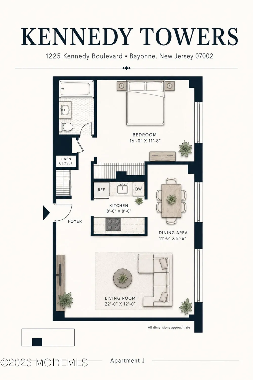 1225 Kennedy Boulevard #10J Bayonne, NJ 07002