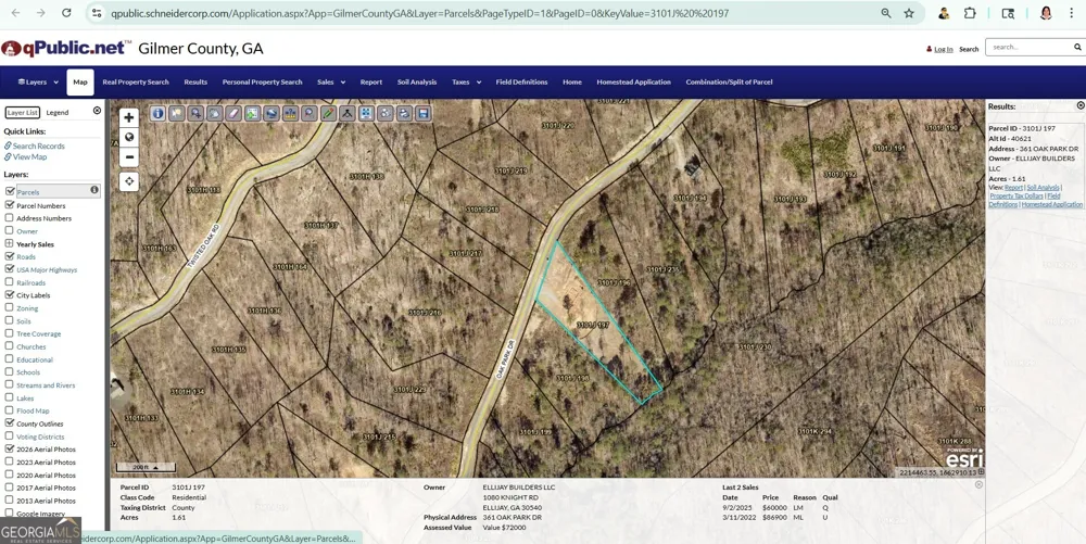 361 Oak Park DR Talking Rock, GA 30175