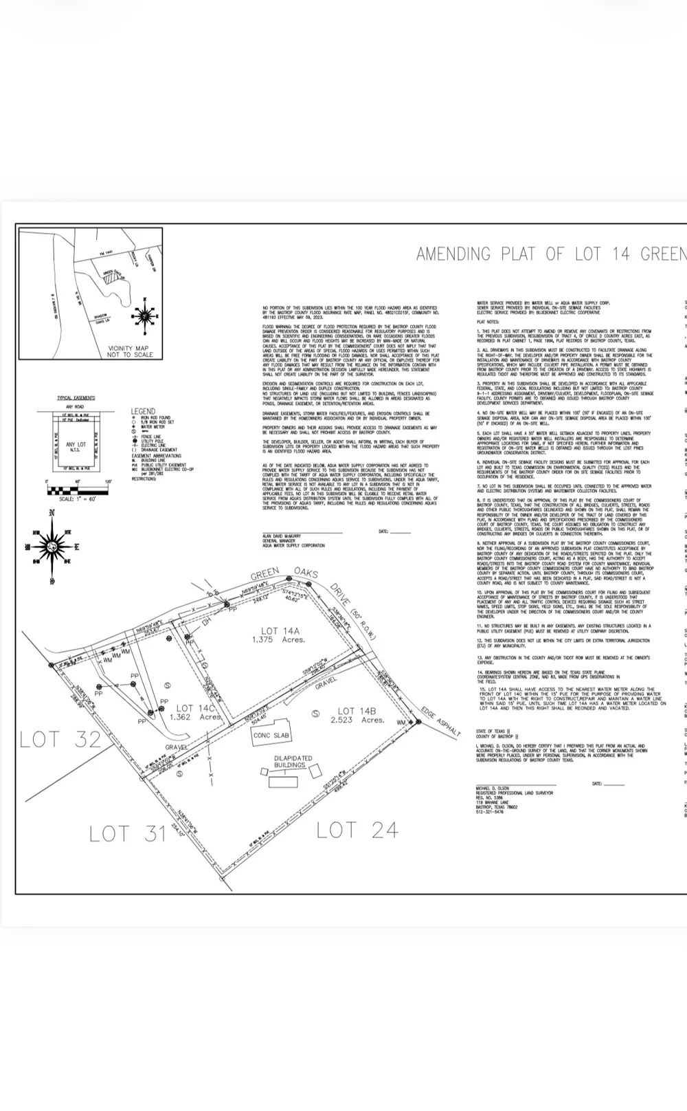 314 Green Oaks Drive #Lot# 14-A Bastrop, TX 78602