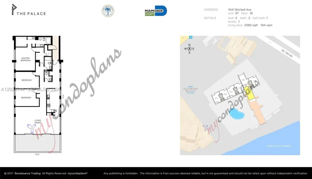 1541 Brickell Ave #C1607 Miami, FL 33129