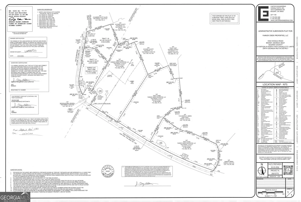 TRACT 3 High Shoals RD Bishop, GA 30621