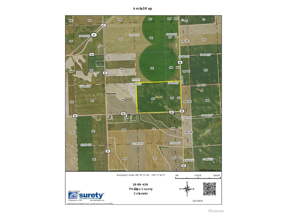 County Road 40 Holyoke, CO 80734