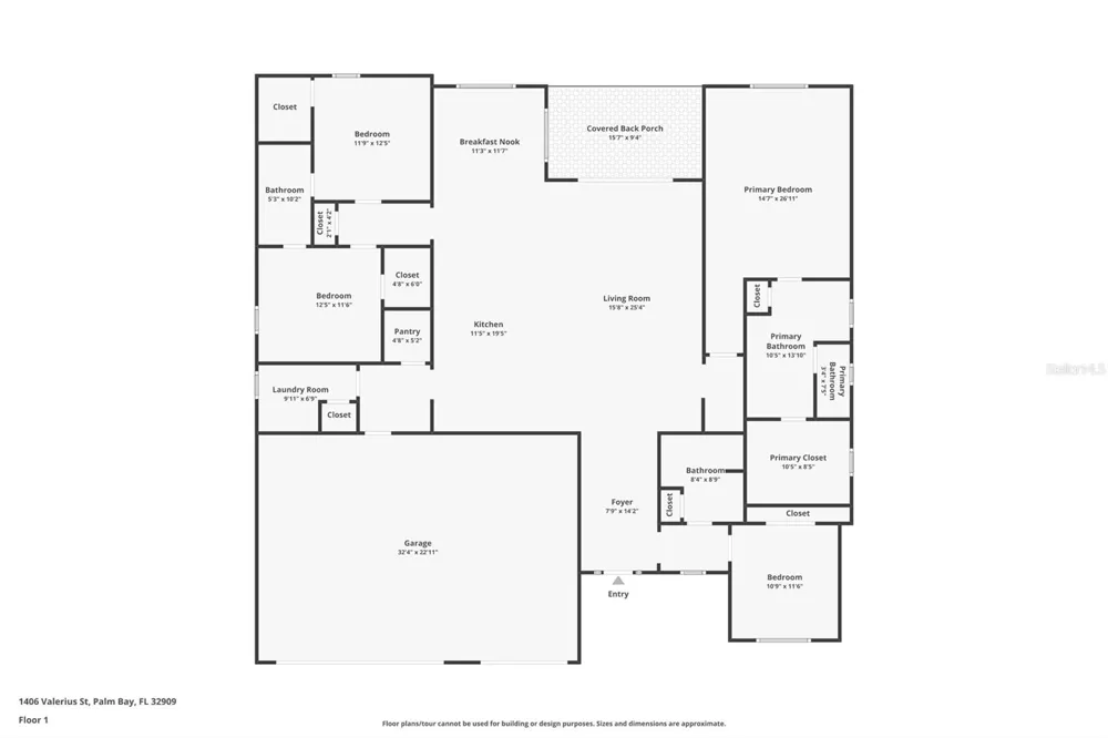 1406 VALERIUS STREET SE Palm Bay, FL 32909