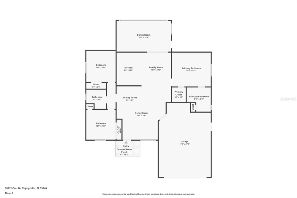 38912 CARR DRIVE Zephyrhills, FL 33540