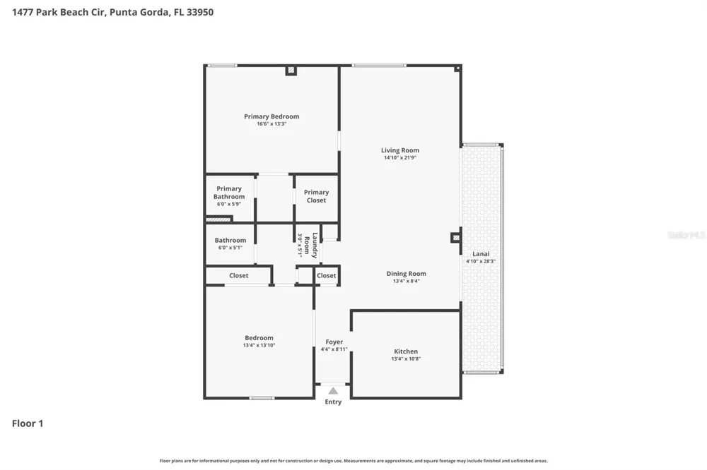 1477 PARK BEACH CIRCLE #13 Punta Gorda, FL 33950