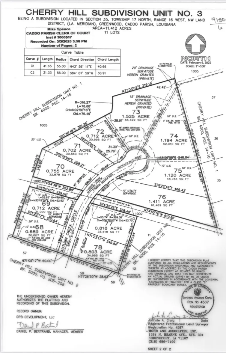 Autumn Creek Cr. Greenwood, LA 71033