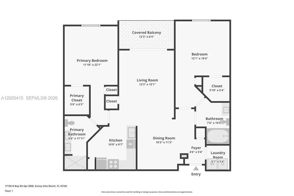 17150 Bay Rd #2808 Sunny Isles Beach, FL 33160