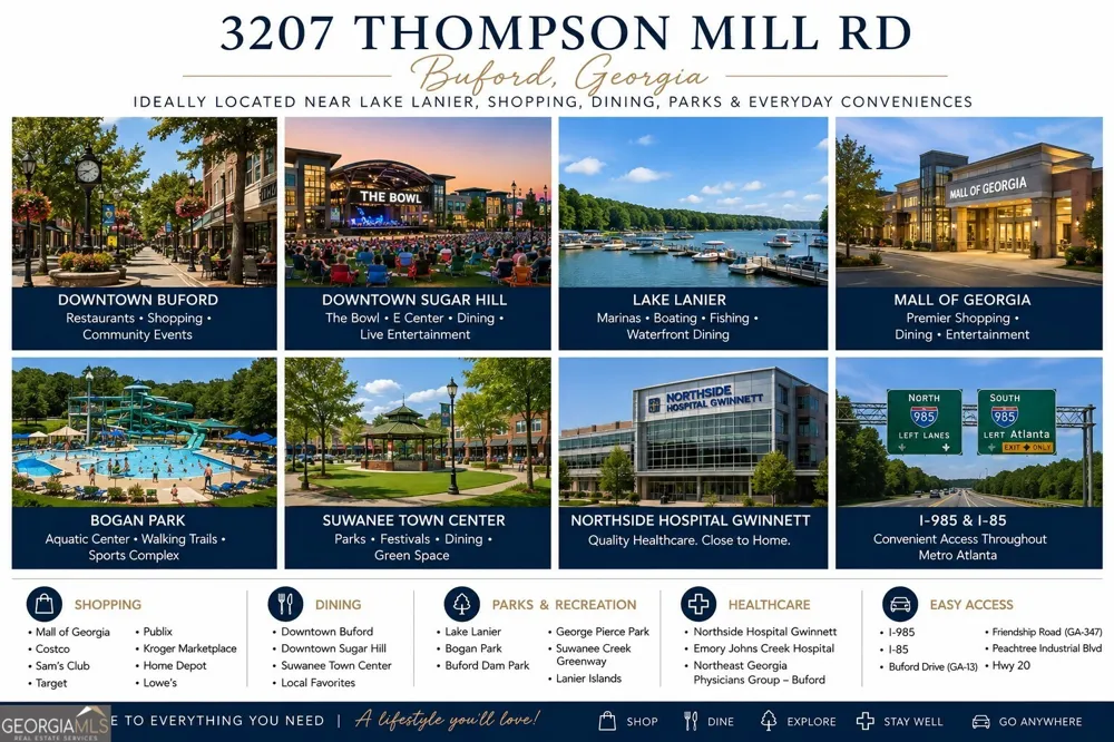 3207 Thompson Mill RD Buford, GA 30519