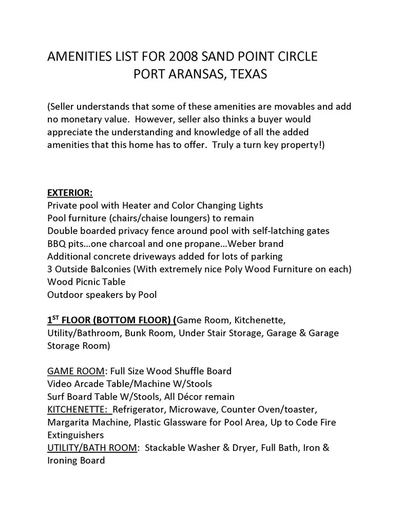2008 Sand Point Circle Port Aransas, TX 78373