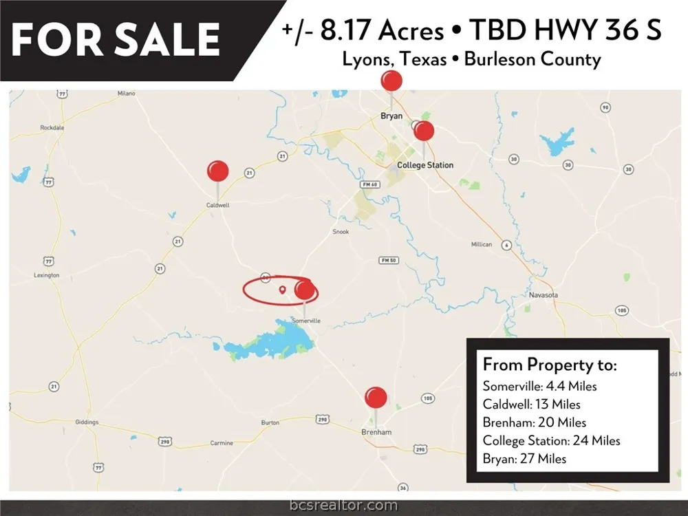 HWY 36 S Lyons, TX 77863