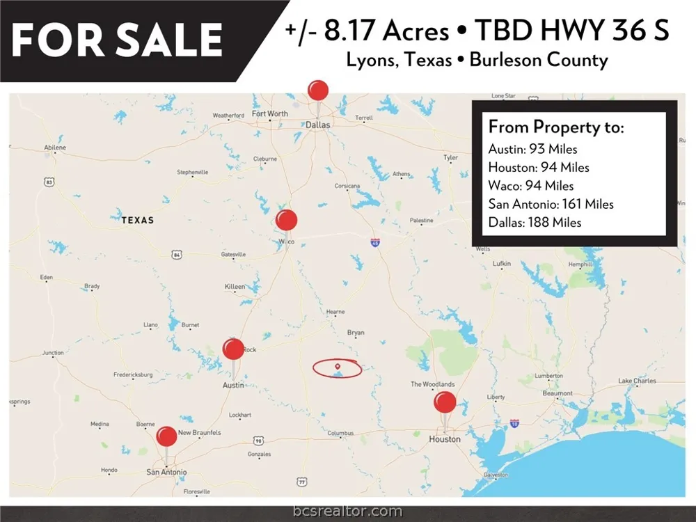 HWY 36 S Lyons, TX 77863