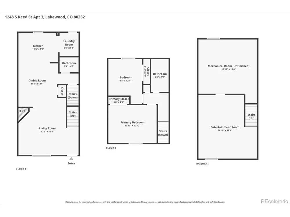 1248 S Reed Street #3 Lakewood, CO 80232
