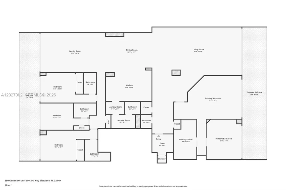 350 Ocean Dr #LPH2N Key Biscayne, FL 33149
