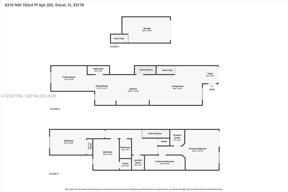 6310 NW 103rd Pl #202 Doral, FL 33178
