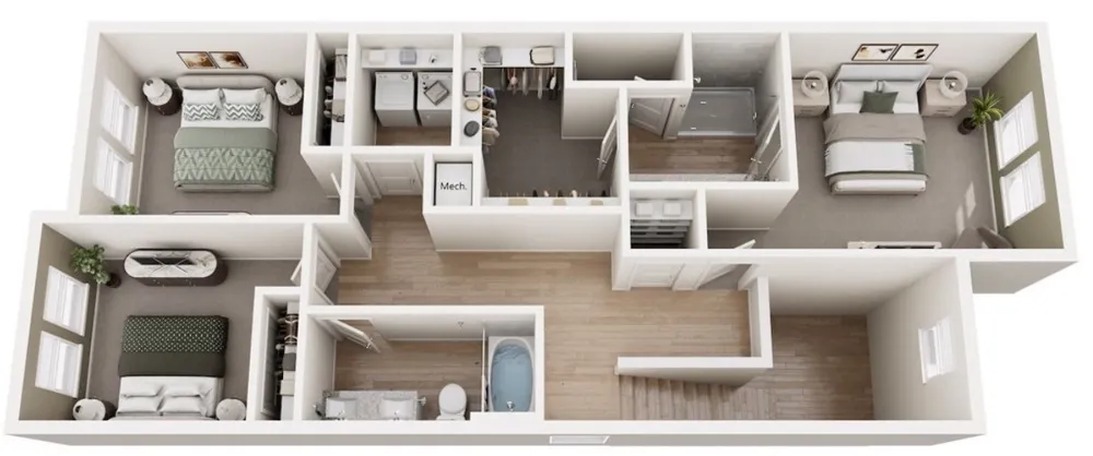 3149 Bennett Drive #TH2 Floorplan Corinth, TX 76208