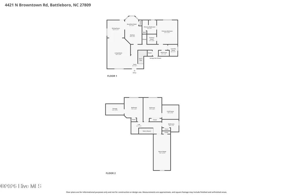 4421 Browntown Road Battleboro, NC 27809