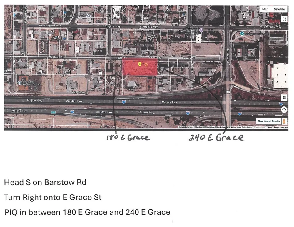 25 E Grace Barstow, CA 92311
