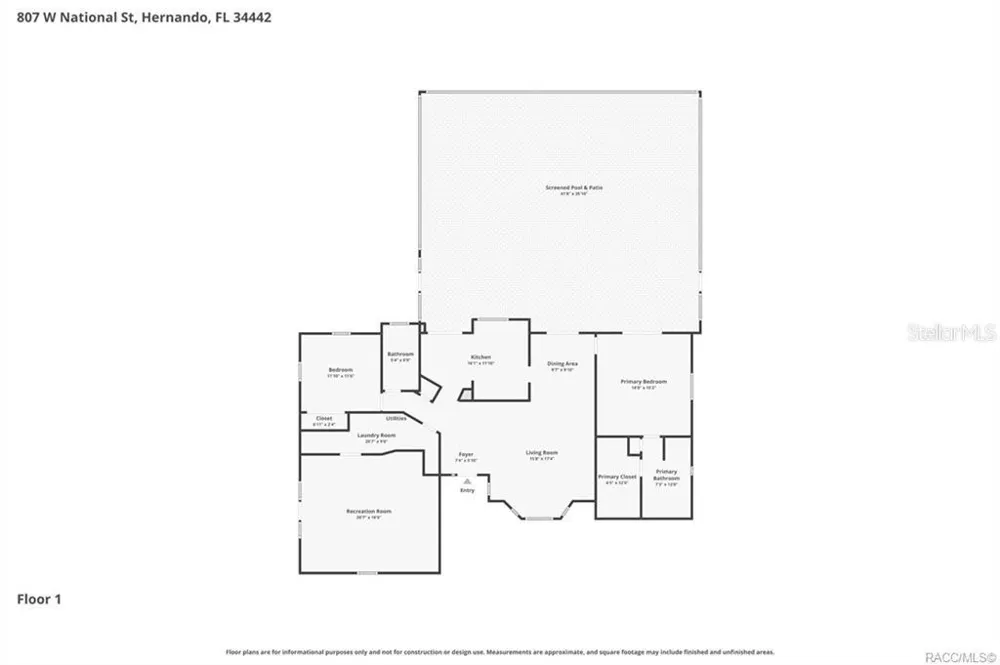 807 W NATIONAL STREET Hernando, FL 34442