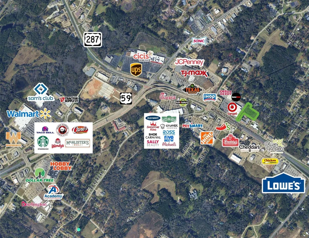 Off Loop 287 S Medford Lufkin, TX 75901