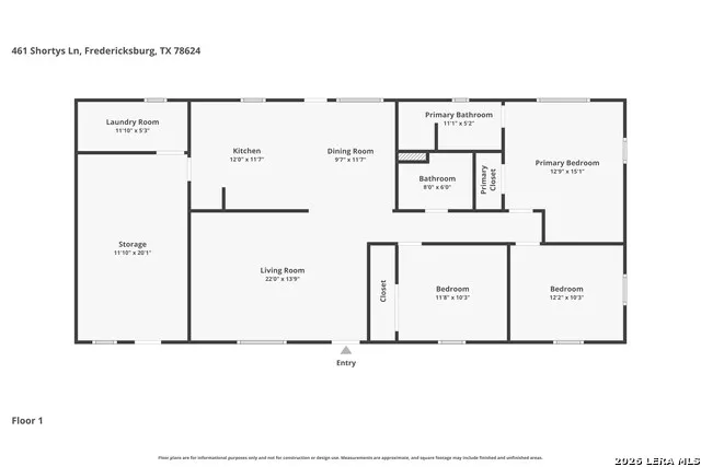 461 Shorty's Ln Fredericksburg, TX 78624