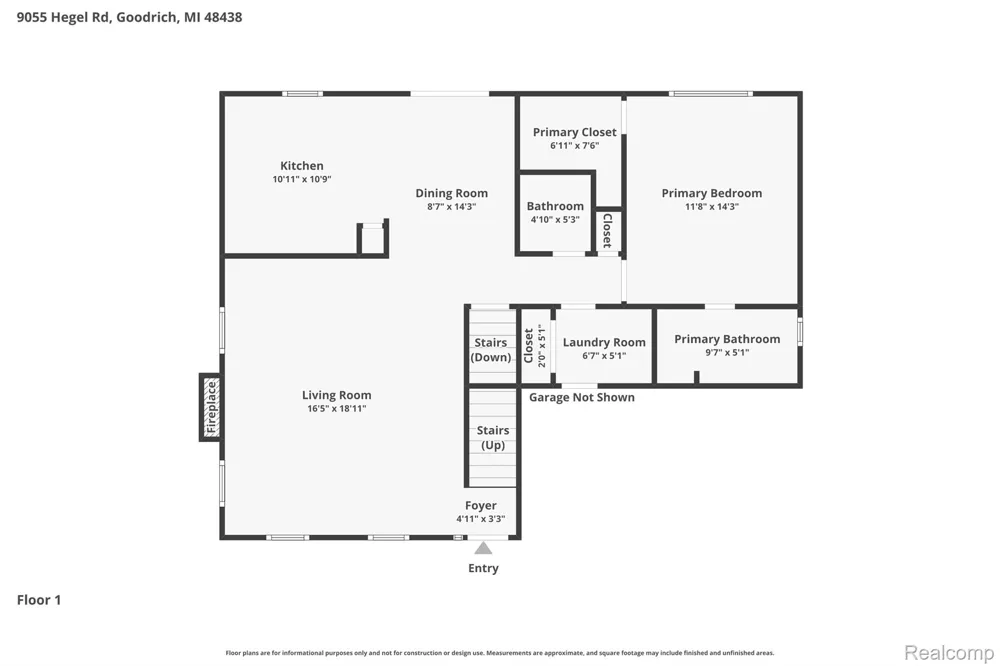 9055 Hegel Road Atlas Township, MI 48438