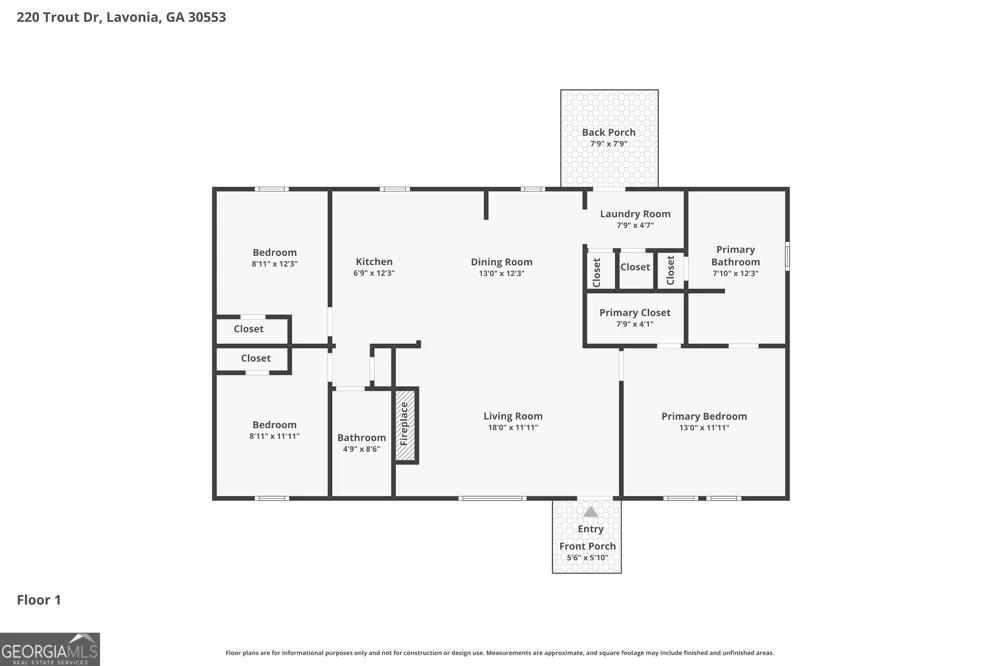 220 Trout DR Lavonia, GA 30553