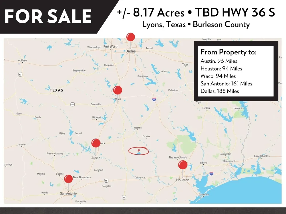 Hwy 36 S Lyons, TX 77863