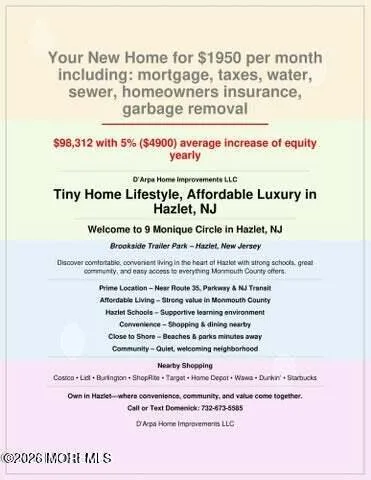 9 Monique Circle Hazlet, NJ 07730