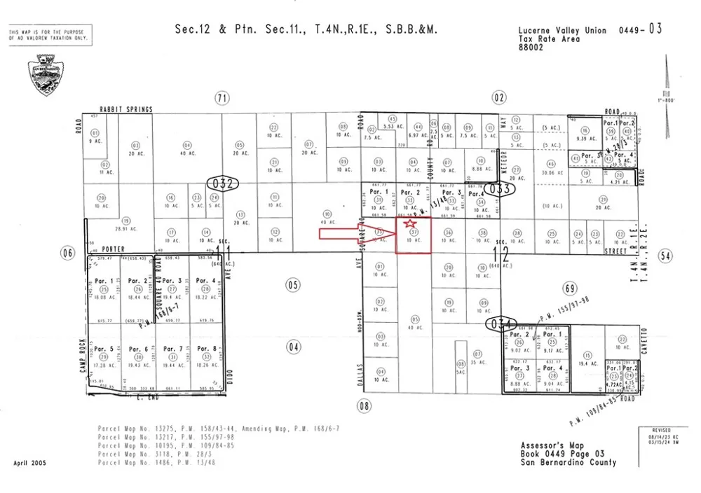 Octavo St. + Pearl Rd Lucerne Valley, CA 92356