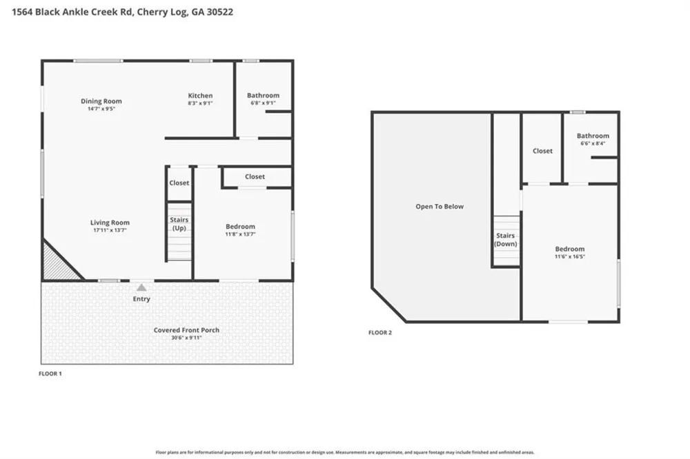1564 Black Ankle Creek Road Cherry Log, GA 30522