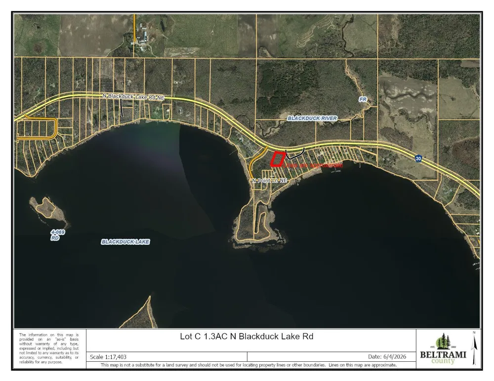 Lot C 1.3AC Blackduck Lake Road NE Hines, MN 56647
