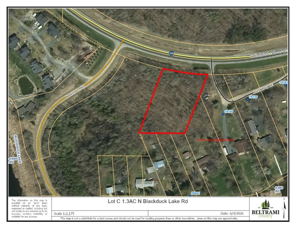 Lot C 1.3AC Blackduck Lake Road NE Hines, MN 56647