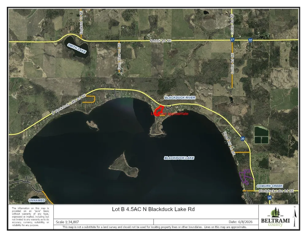 Lot B 4.5AC Blackduck Lake Road NE Hines, MN 56647