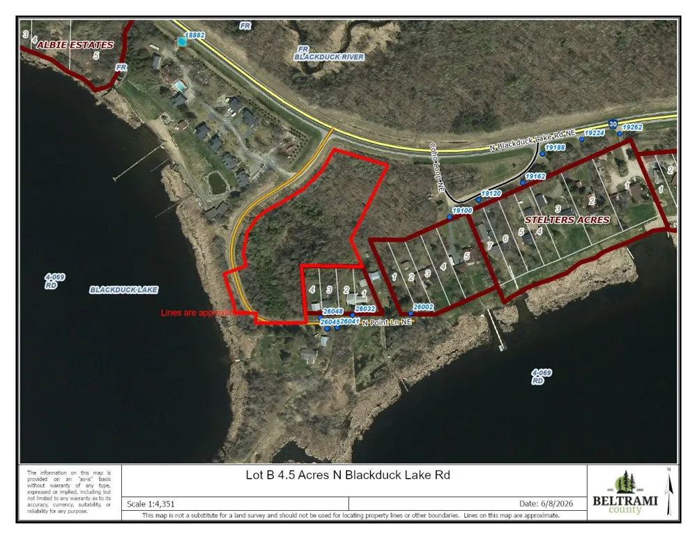 Lot B 4.5AC Blackduck Lake Road NE Hines, MN 56647