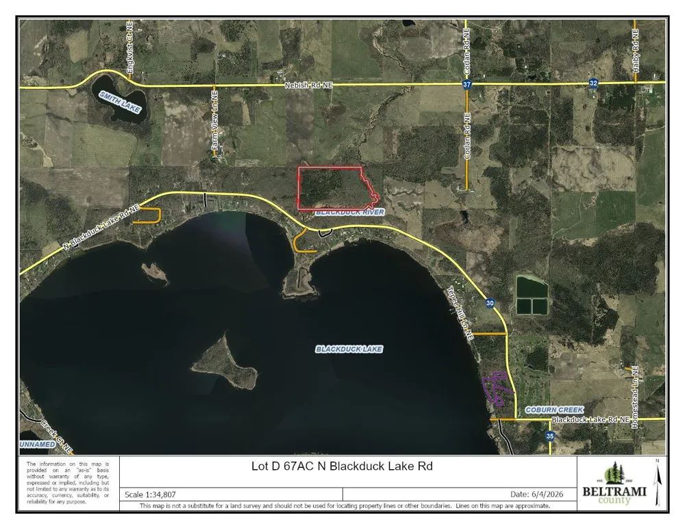 Lot D 67AC N Blackduck Lake Road Hines, MN 56647