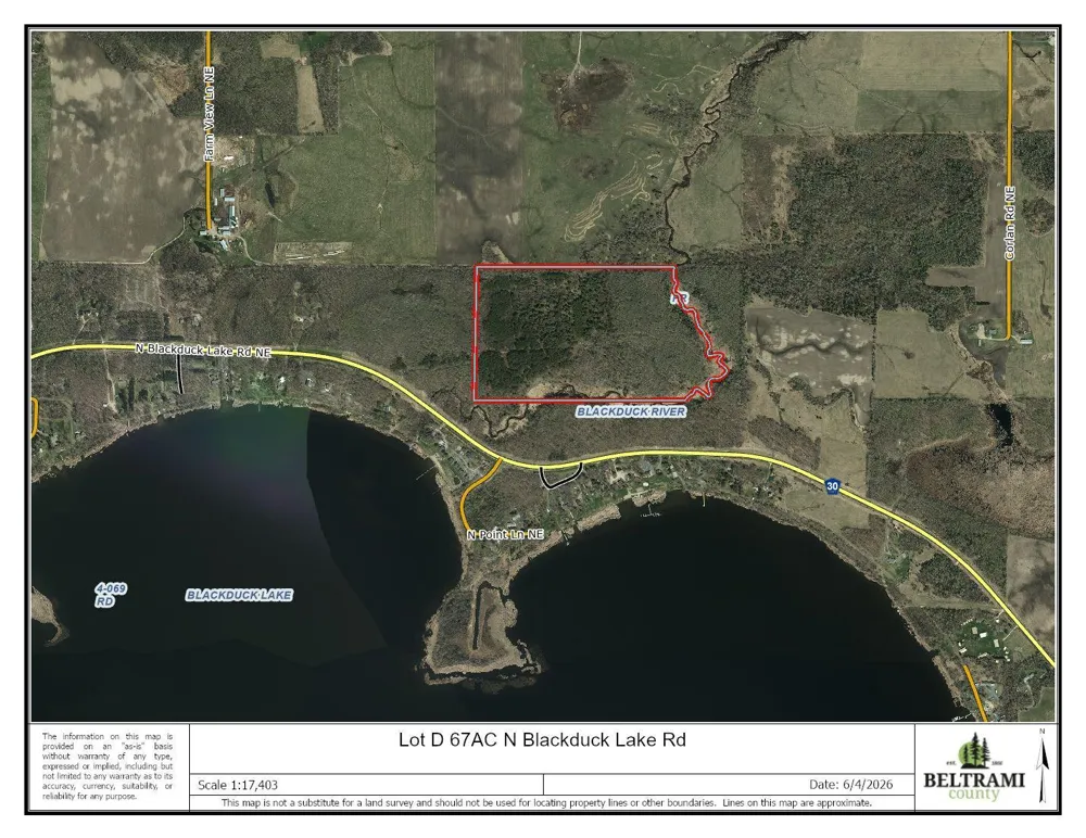 Lot D 67AC N Blackduck Lake Road Hines, MN 56647