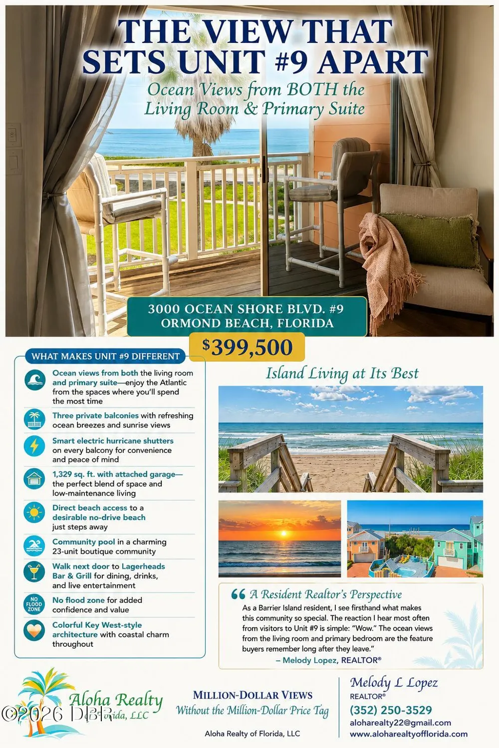 3000 Ocean Shore Boulevard ##9 Ormond Beach, FL 32176