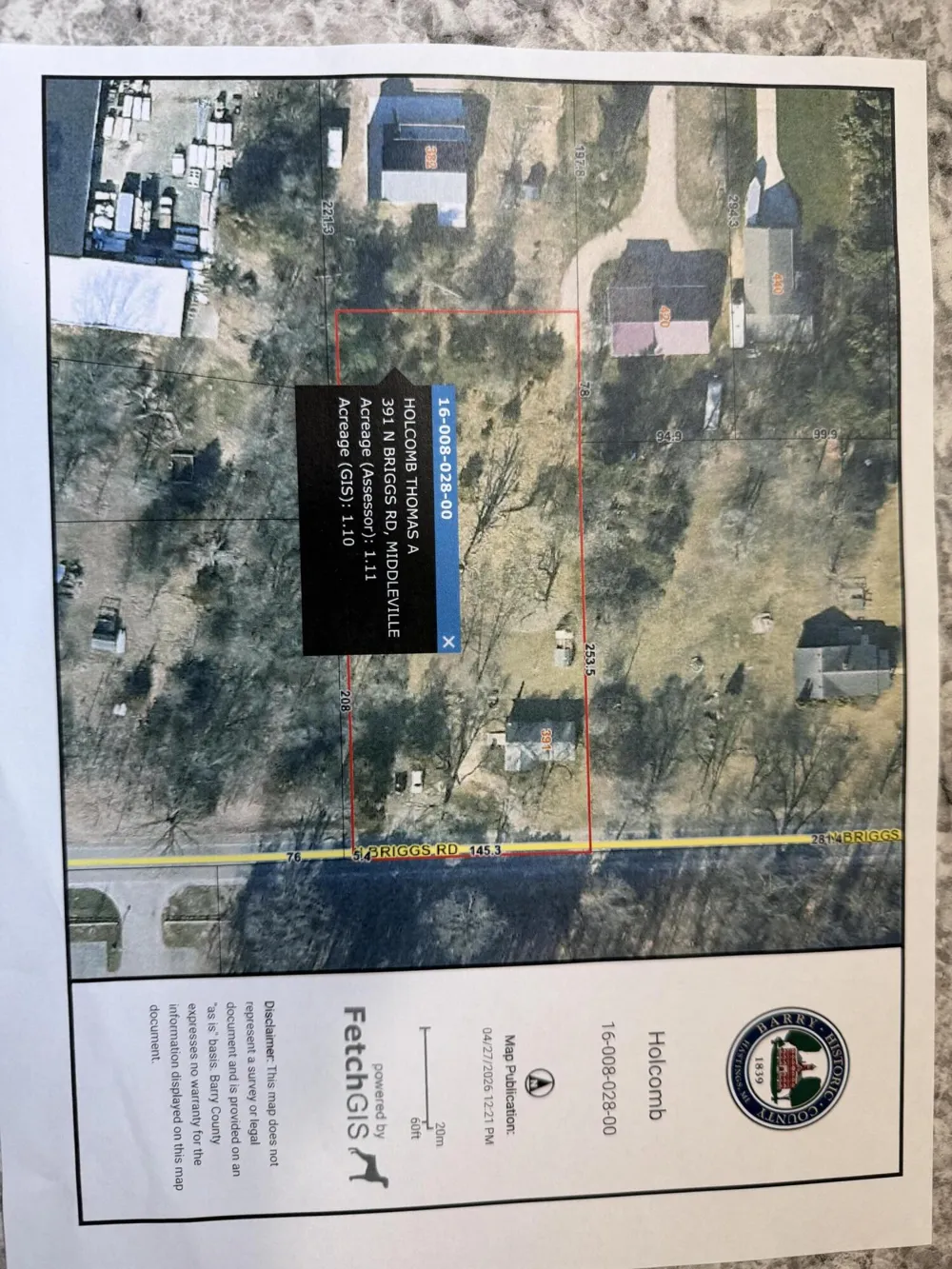 391 Briggs Road Yankee Springs Township, MI 49333