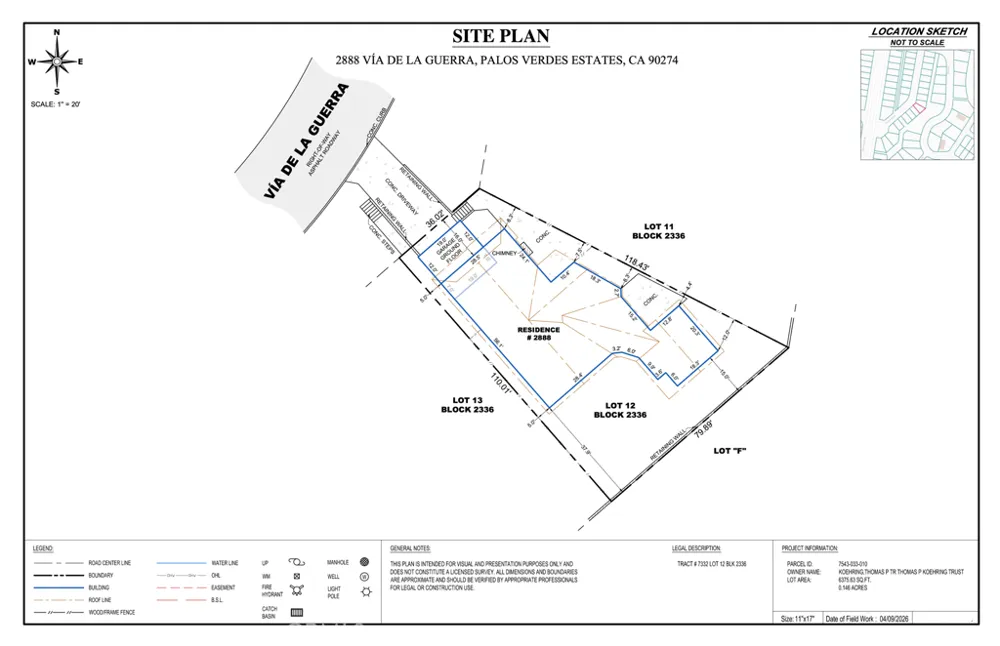 2888 Via De La Guerra Palos Verdes Estates, CA 90274