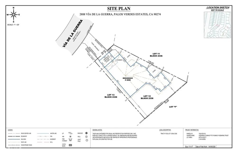 2888 Via De La Guerra Palos Verdes Estates, CA 90274