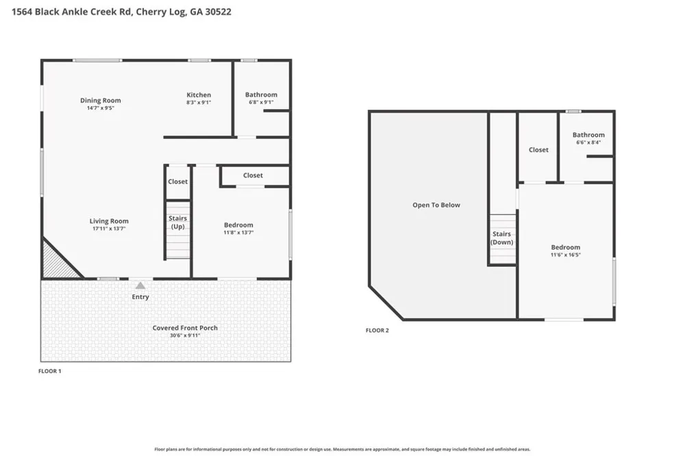1564 Black Ankle Creek Road Cherry Log, GA 30522