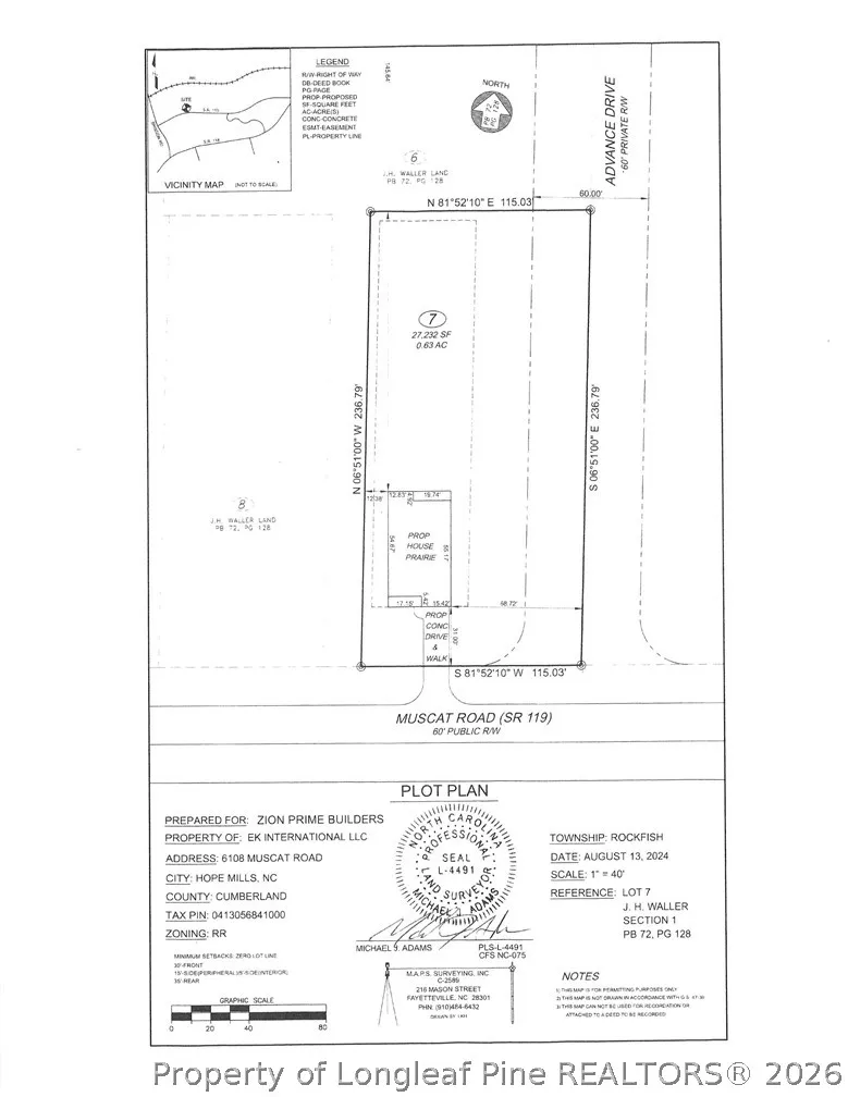 6108 Muscat Road Hope Mills, NC 28348