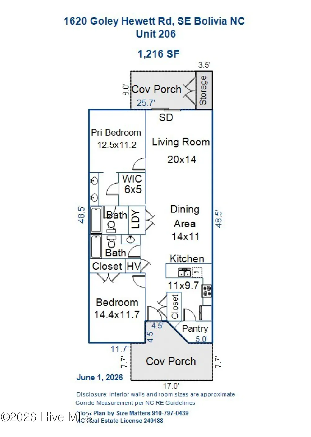 1620 Goley Hewett Road SE #Unit 206 Bolivia, NC 28422