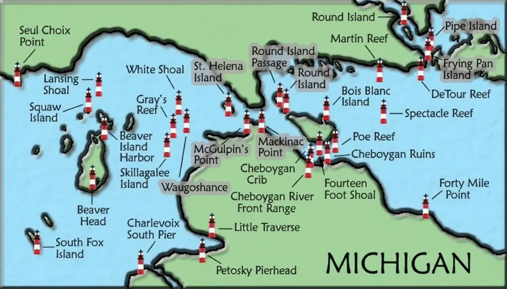 Gravelly Shoal Lighthouse Sims Township, MI 48703