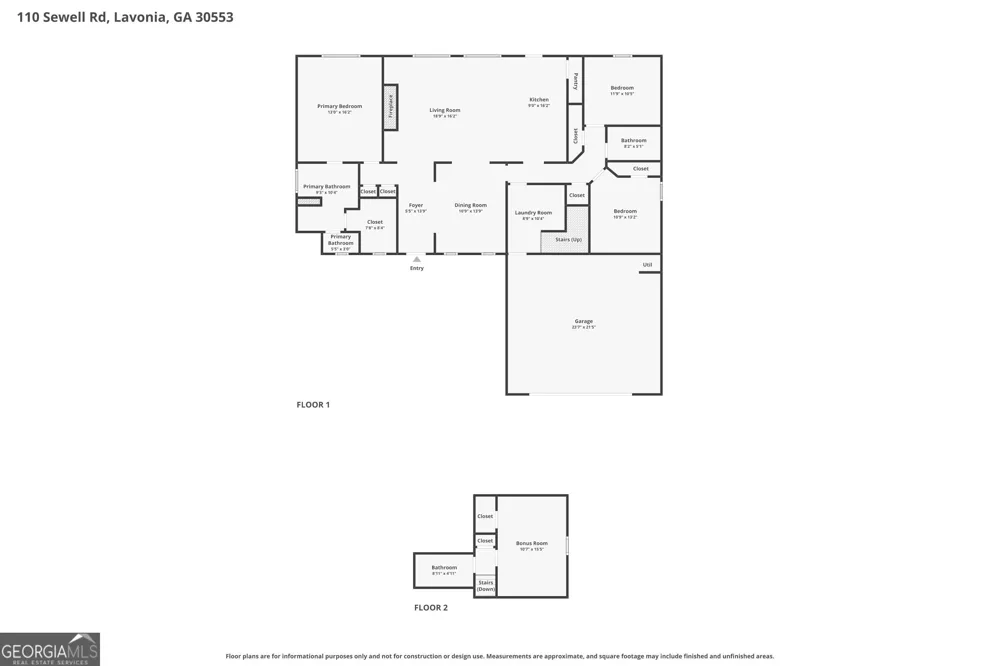 110 Sewell RD Lavonia, GA 30553