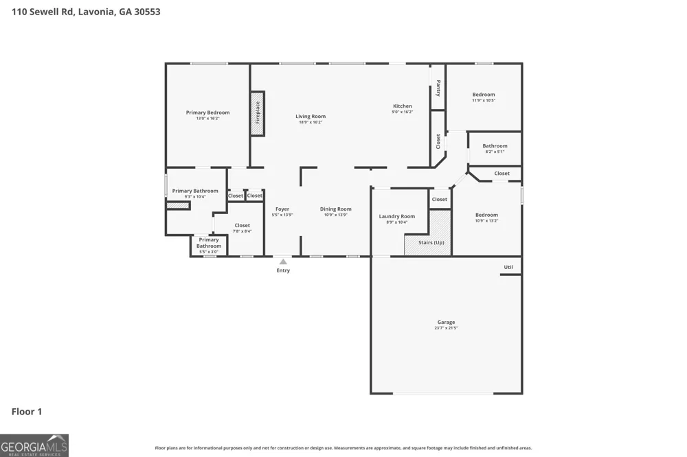 110 Sewell RD Lavonia, GA 30553