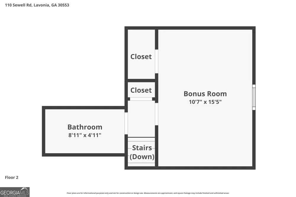 110 Sewell RD Lavonia, GA 30553