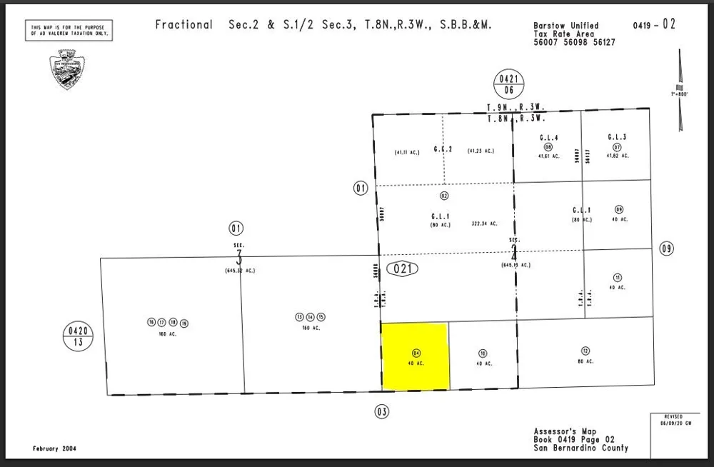 Buckboard Parcel #0419-031-02 Road Barstow, CA 92311