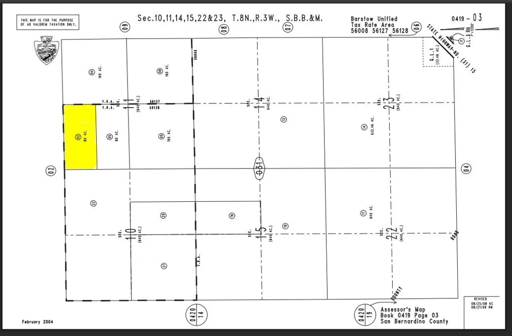 Buckboard Parcel #0419-031-02 Road Barstow, CA 92311